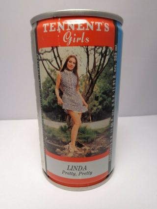 Tennents Girls Lager Linda " Pretty,  Pretty " C.  S.  Pull Tab 333ml.  Beer Can 2