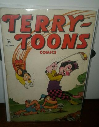 Terry Toons 39 Vg/fn - 2nd Mighty Mouse Appearance From 12/45