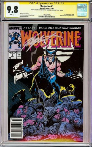 Wolverine 1 (1988) Cgc 9.  8 Wp Ss Signed X2 Chris Claremont & John Romita