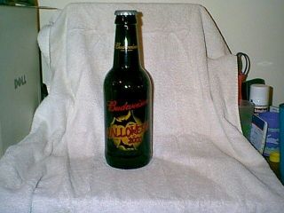 2000 Budweiser Halloween 15 Inch Glass Bottle Bank