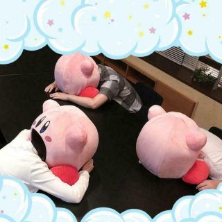 Kawaii Game Kirby Plush Soft Sleep Siesta Toe Box Pillow Cosplay Gifts Toy 4