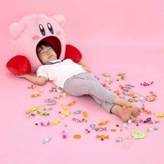 Kawaii Game Kirby Plush Soft Sleep Siesta Toe Box Pillow Cosplay Gifts Toy 7