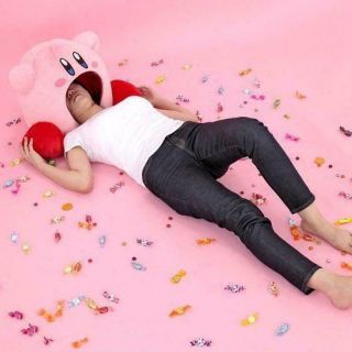Kawaii Game Kirby Plush Soft Sleep Siesta Toe Box Pillow Cosplay Gifts Toy 8