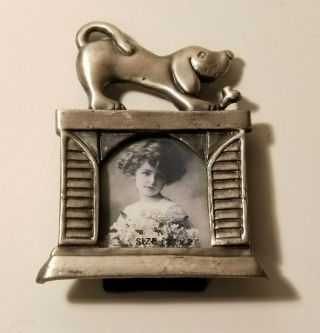 Dog Small Photo Frames Picture Frames Silver Metal