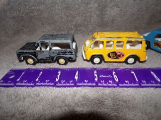 Tootsietoy 1970 BUSY BEE BUS & JUMPING JEEPER & 80 ' S JEEP & BRONCO Vehicles 3