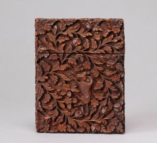 Late 19th Century Anglo Indian Sandalwood Card Case