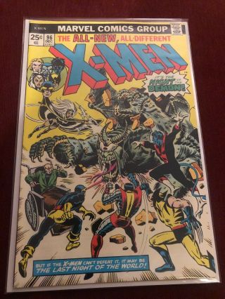X - Men (uncanny) 96 Marvel 1975 Early  Team Story " Night Of The Demon "