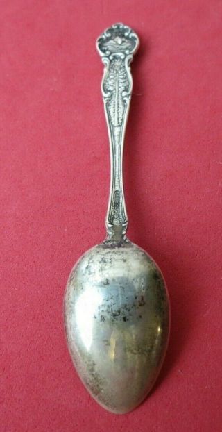 RARE Detailed 1905 Lewis & Clark Expo Portland,  Oregon Sterling Souvenir Spoon 5