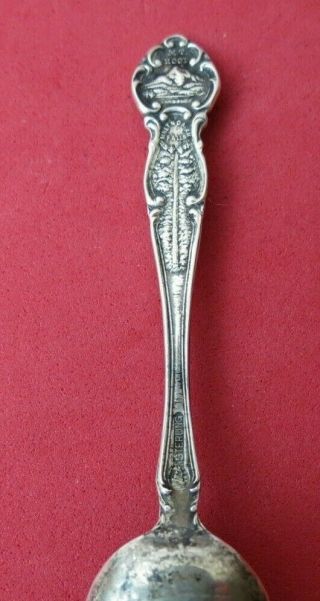 RARE Detailed 1905 Lewis & Clark Expo Portland,  Oregon Sterling Souvenir Spoon 6