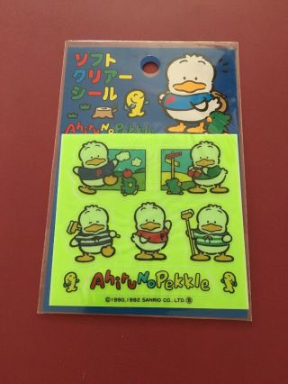 Ahiru No Pekkle Japanese Stickers Vintage 1992 90s Sanrio
