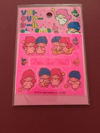 Little Twin Stars Japanese Stickers Vintage 1992 90s Sanrio