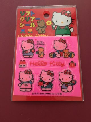 Hello Kitty Japanese Stickers Vintage 1992 90s Sanrio