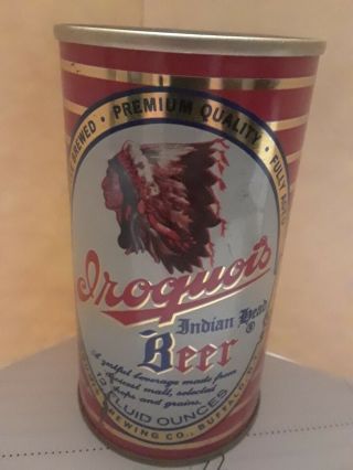 Iroquois Indian Head & Utica Club Cream Ale Beer Can Buffalo Ny
