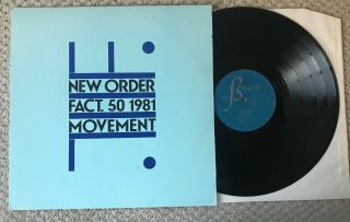 Order - Vinyl Lp - Fact.  50 1981 Movement - Italian Import -