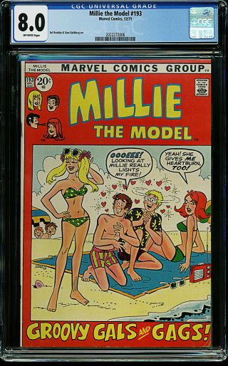 Millie The Model 193 Cgc 8.  0 Ow Rare Only 7 Graded Overall