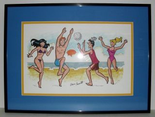 Dan Parent Drawn,  Colored & Signed Art Archie,  Betty,  Veronica,  Jughead