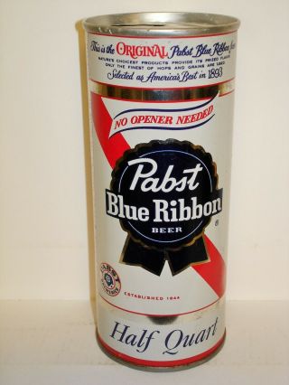 Pabst Blue Ribbon " No Opener Needed " S/s 16oz Beer Can L773