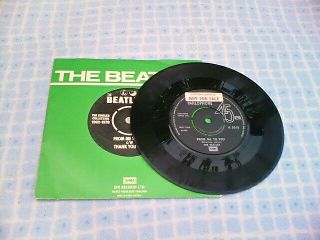 The Beatles Rare Not Factory Sample Uk 45 In Ps.  & Only 1 Label Ex