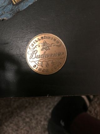 1999 Anheuser Busch Budweiser Beer Millennium Bronze Coin