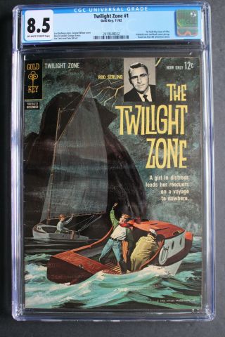 Twilight Zone 1 Gold Key Serling Tv 1962 Frazetta? Crandall Evans Cgc Vf,  8.  5