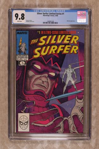 Silver Surfer Stan Lee/moebius 1 1988 Cgc 9.  8 1448941020