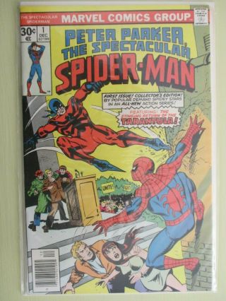 1976 Marvel Comics Peter Parker The Spectacular Spiderman 1 Vf/nm 9.  0