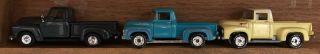 1950 Chevrolet Pick Up Racing Champions & Two Of 1956 Ford Pick Up Matchbox