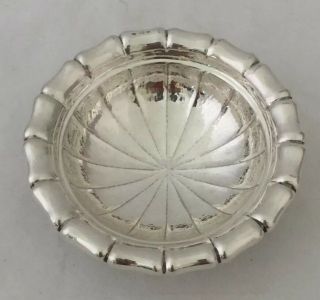 Antique European 800 Silver Hand Made Reticulated Bowl 5 1/4 " D X 1 3/4 " H 102 G