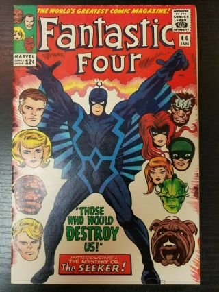 Fantastic Four 46 Marvel,  Very Fine Cond For This Era 1st App Of Blackbolt