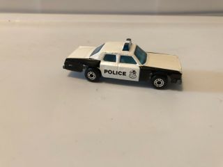 Vintage Matchbox Superfast No10 Plymouth Grand Fury Police Car Leslie Made In En