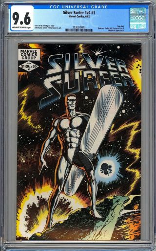 Silver Surfer 1 - Cgc 9.  6 Ow/wp - Nm,  1982 One Shot