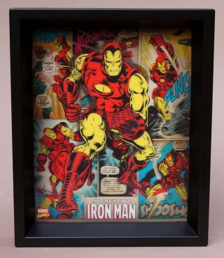 Marvel Comics 3d Hologram The Invincible Iron Man 11.  5 " X 9.  5 " Lenticular Art