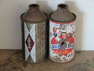 2.  DIFFERENT.  CONE TOPS.  DUQUESNE AND.  GRAIN BELT 2