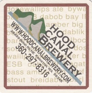 Beer Coasters Wa/or - Hood Canal - Elliott Bay - Snoqualmie Falls - Big Time - Boundary
