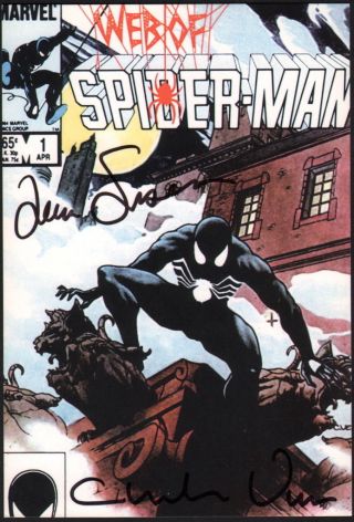 Web Of Spiderman 1 Charles Vess & Louis Simonson Signed Art Of Marvel Art Card