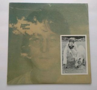 John Lennon Imagine 1971 1st Press W/poster & Card Inside Winchester,  Va.  Press