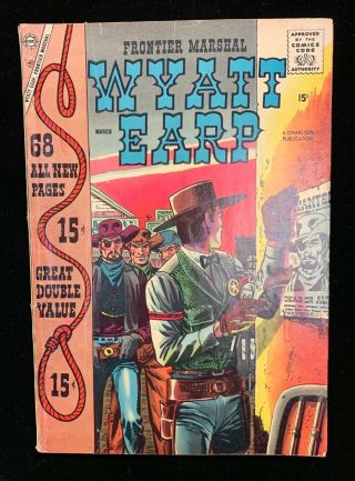 Wyatt Earp Frontier Marshal 20 (charlton 1958) Fine -