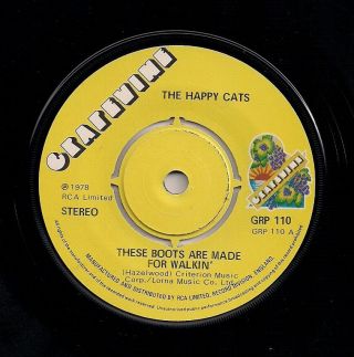 Northern Soul 45 The Happy Cats - These Boots Are Made For Walkin 