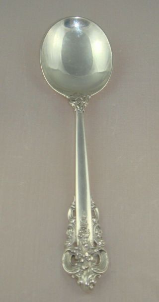 Wallace Grand Baroque Sterling Silver Cream Soup Spoon