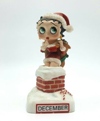 Betty Boop December Christmas Figurine Danbury Collectible