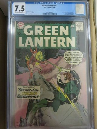 Cgc 7.  5 Green Lantern 2 Silver Age
