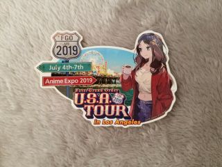 Anime Expo 2019 Ax Ax2019 Fate/grand Order Fgo Usa Tour Official Sticker