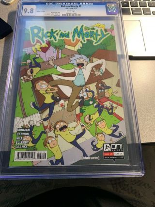 Rick And Morty Comic 1 Print 2 Cgc 9.  8 White Pages