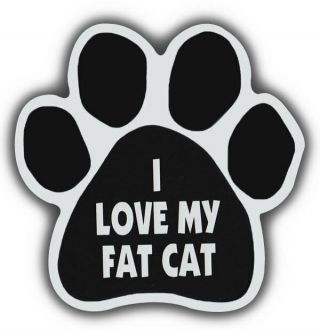 Cat Paw Shaped Magnets: I Love My Fat Cat | Maine Coon | Cars,  Refrigerators