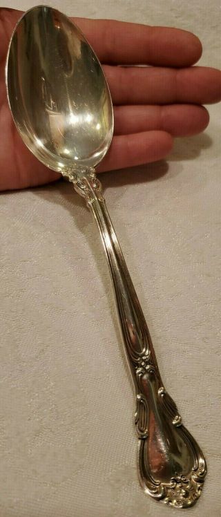 Chantilly By Gorham Sterling Silver Serving Spoon 8 1/2 " 65.  21g