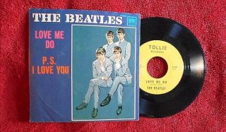 The Beatles Love Me Do Tollie 45 And Picture Sleeve