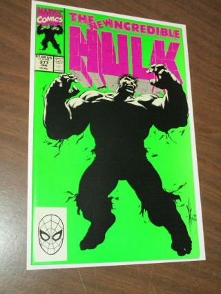 The Incredible Hulk 377 1st First Appearance Professor Hulk Nm,