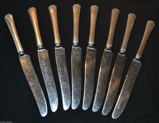 " Deauville " 1929 Community Set Of 8 Dinner Knives