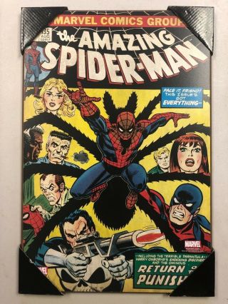 Marvel Spider - Man 135 Comic Book Cover Wooden Wall Art Silver Buffalo