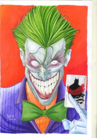 Allysson Silva The Joker Pinup Art